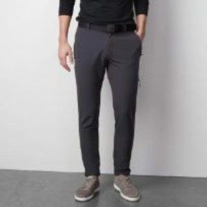 Mack Weldon Radius Flex Jogger Pants Size XL Gray Stretch Zipper Pockets Hiking
